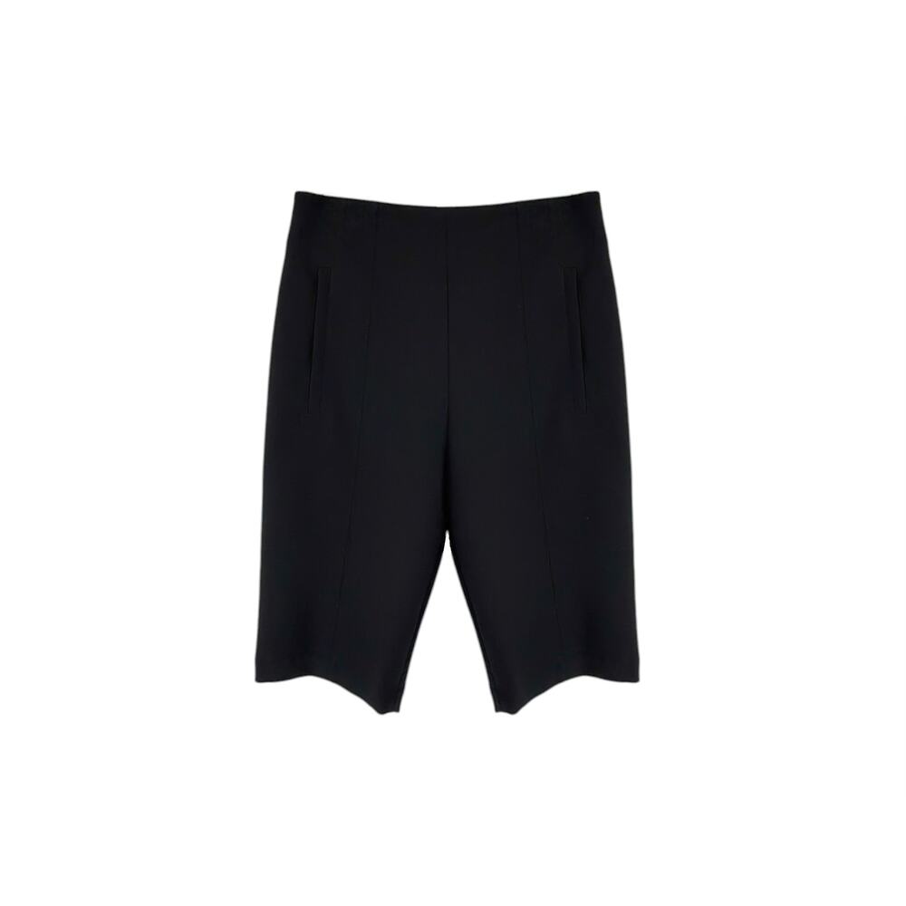 TIBI Anson High Rise Biker Shorts in Black 0